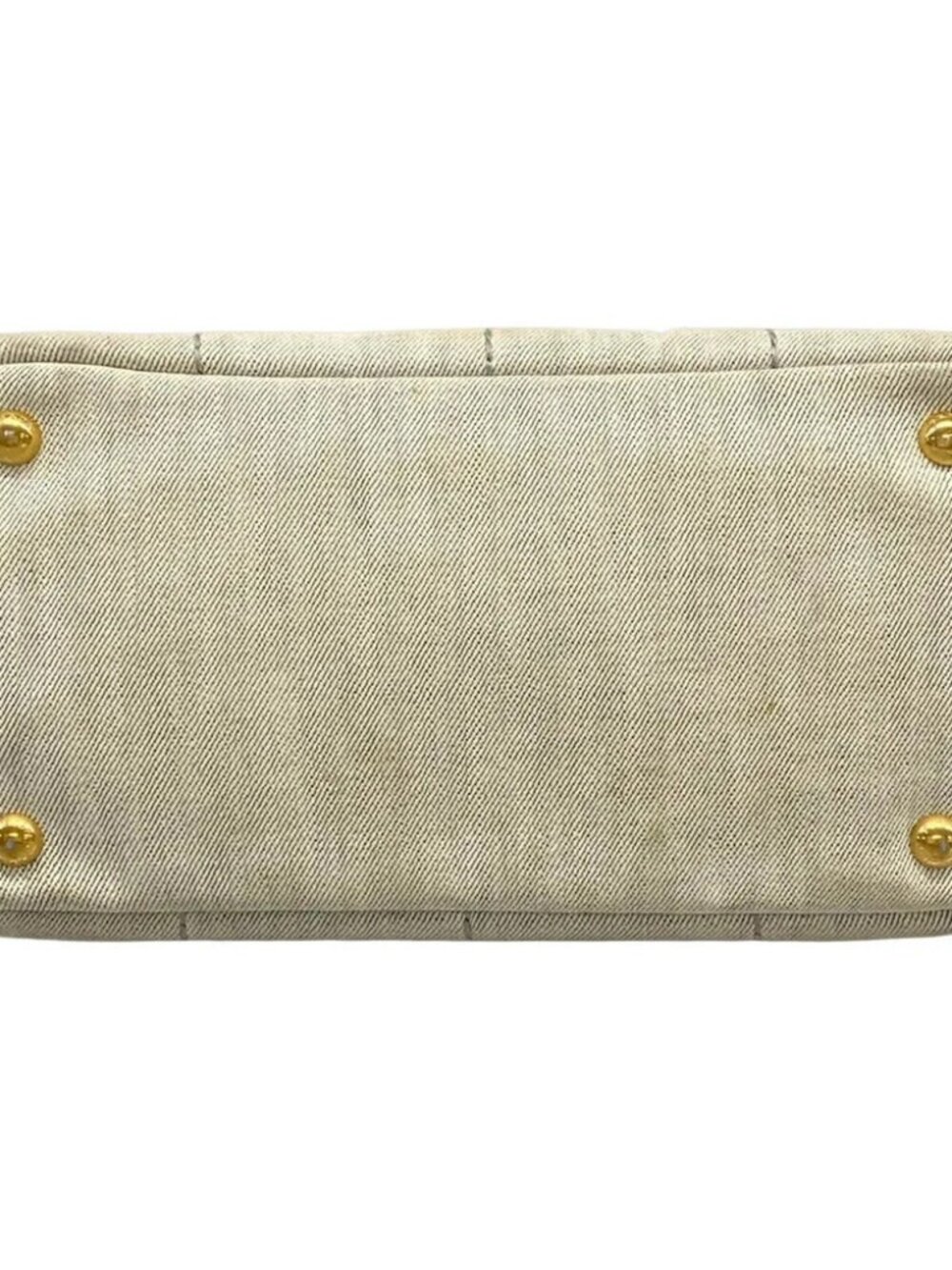 PRADA CANAPA Cream Canvas Tote Bag - Picture 5 of 14